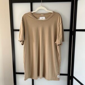 [XXL] Reigning Champ Creme Beige Softest Short Sleeve T Shirt 100% Pima Cotton